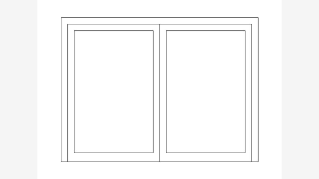 Desenho DWG de Janela Abrir JA49 — Bloco CAD 24KB