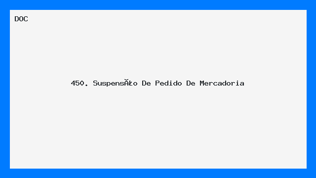 Modelo de Carta Suspensão de Pedido de Mercadoria Word