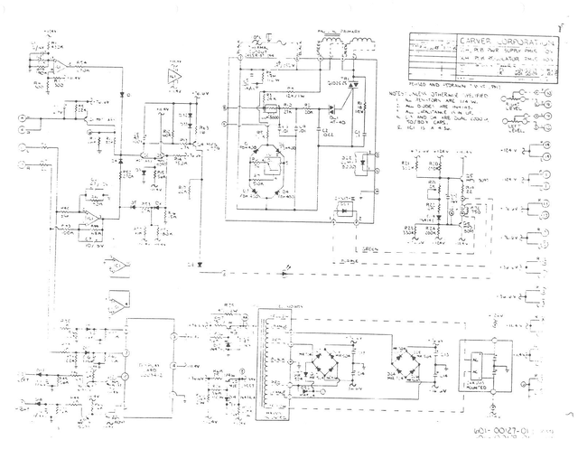 Manual Esquemático Carver PM1.5 - Amplificador PDF