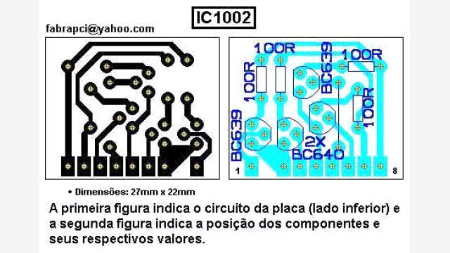 Diagrama Placa IC 1002 - Layout e Esquema GIF