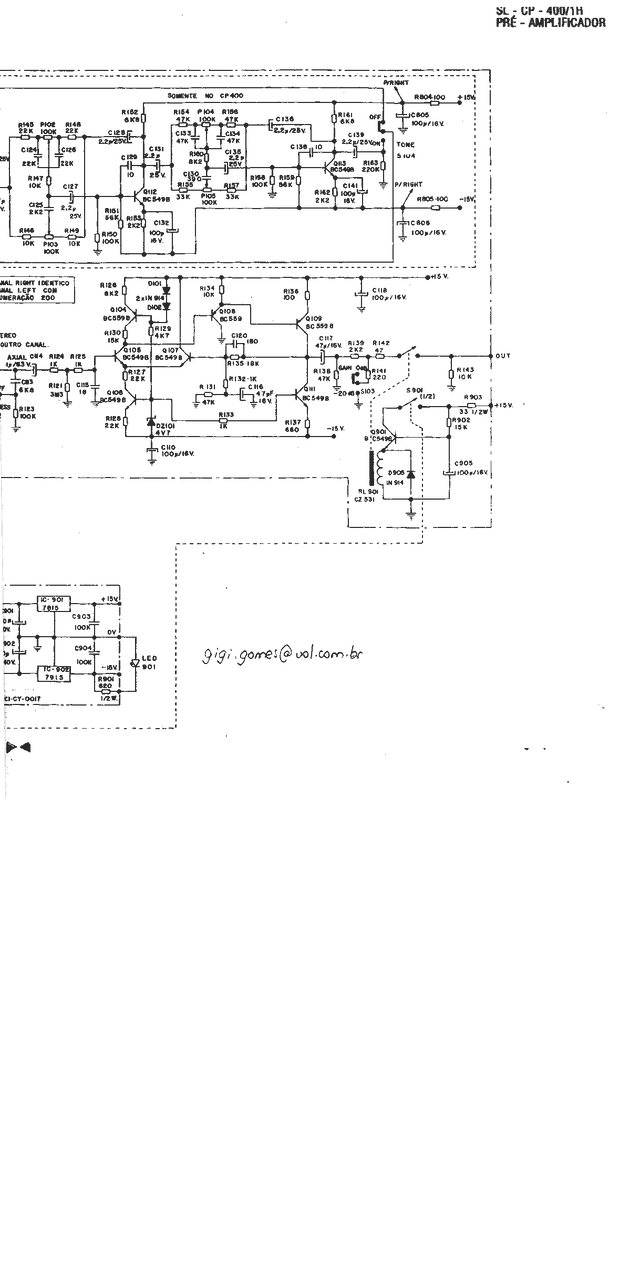 Cygnus Pré Amplificador   Sl E Cp400 1h
