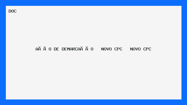 AÇÃO DE DEMARCAÇÃO NOVO CPC NOVO CPC - Download DOC - PlanilhaExcel
