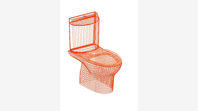 Assento Sanitário 3D DWG - Inodoro 001