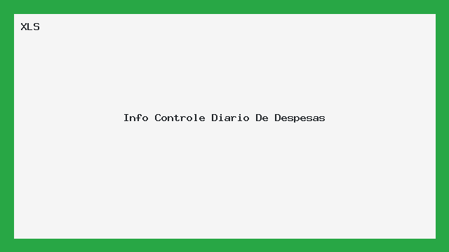 Info Controle Diario De Despesas