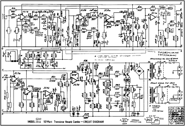 Esquema Marshall 50W 5210 - Diagrama Completo