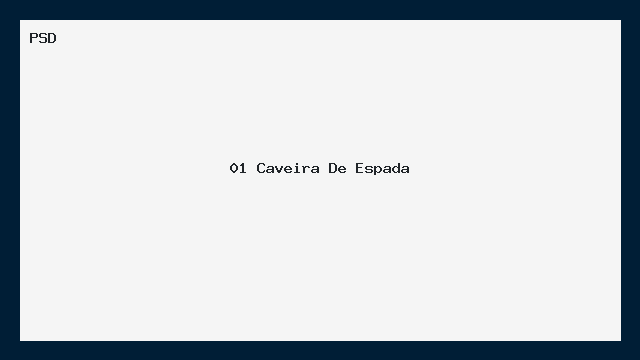 Caveira com Espada — PSD editável para design