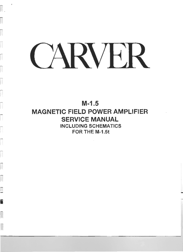 Esquema Completo Carver M1.5 Pwramp PDF