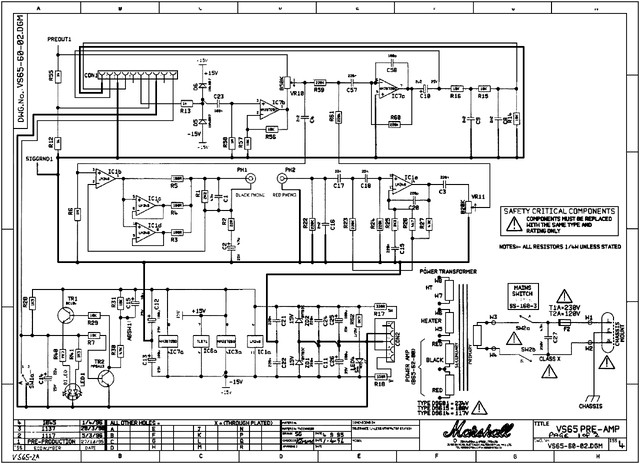 Esquema Marshall VS65R 65W — Diagrama PDF Completo