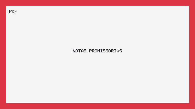 NOTAS PROMISSORIAS