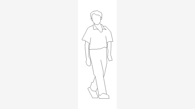 Bloco DWG Pessoa DPB1 — Figura Humanizada 2D 3D