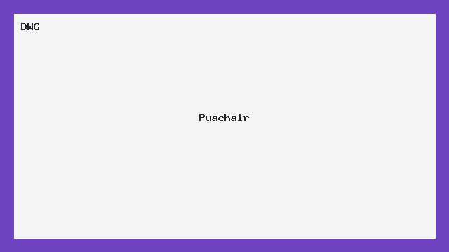 Cadeira Puachair DWG - bloco CAD de escritório
