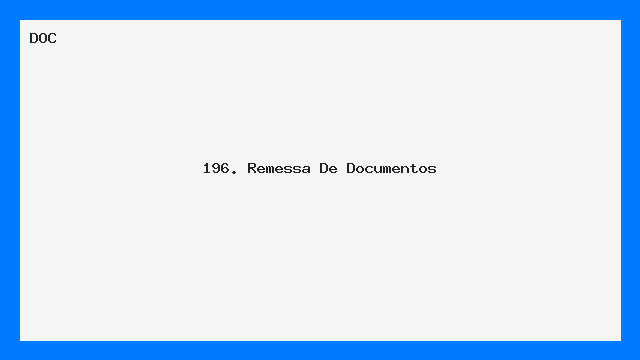Remessa de Documentos Modelo DOC Pronto para Uso